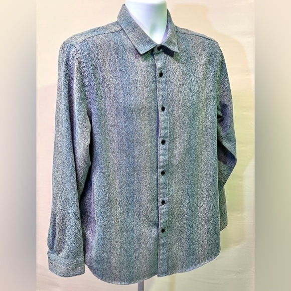 HOWE Men's gray/blue Creative Workforce #65 long sleeve button down size L - Picture 8 of 13